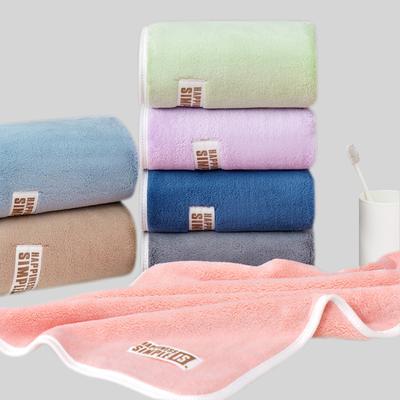 Towel Coral Fleece Thickened Large Size Absorbent Adult Children Household Soft Face Towel