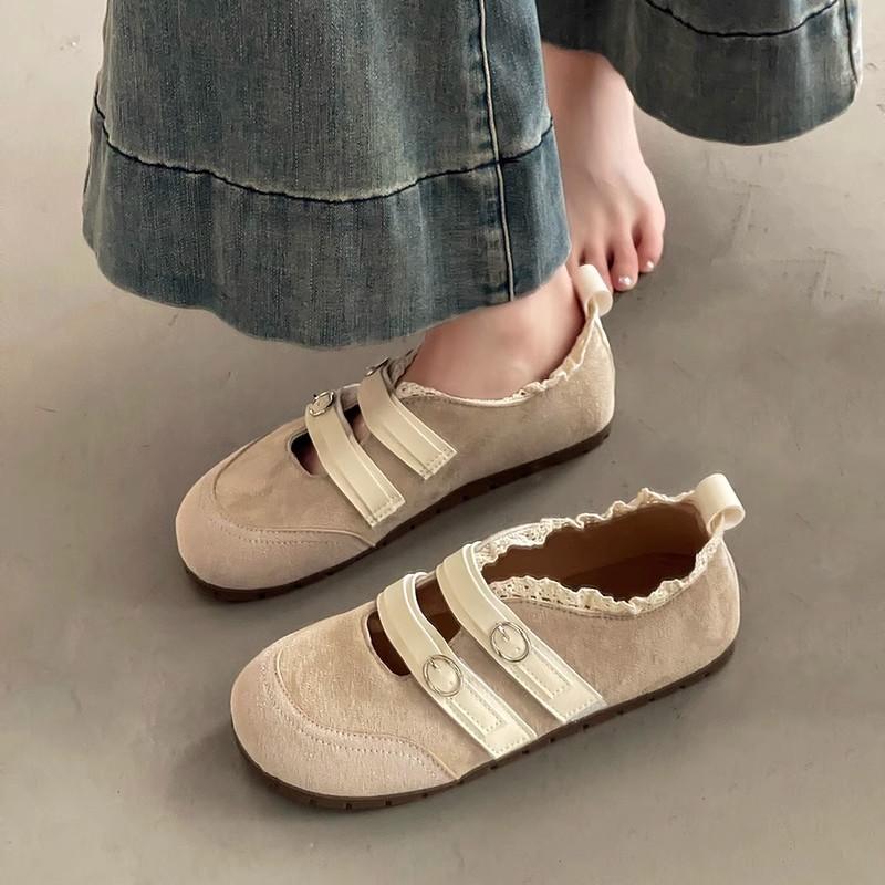 

Birkenstocks новинка весна и лето новые ретро туфли с неглубоким носком женские туфли ретро на платформе повседневные туфли Мэри Джейн одиночные 35 жёлтый