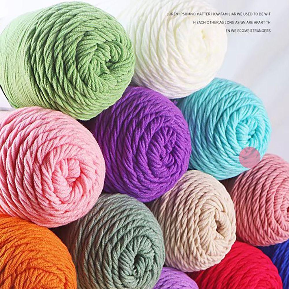 200g/pc Knitting Wool Milk Cotton Yarn Cotton Wool Thread  For Scarf Coat Baby Blanket DIY