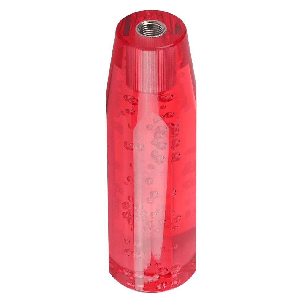 15cm Red Car Universal Acrylic Shift Stick Knob Crystal Transparent Bubble Gear Shifter Head