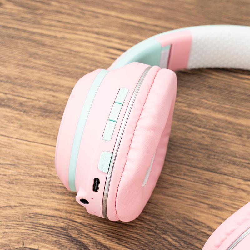 GT630 Cartoon Foldable Over-Ear Bluetooth Headphones - Heavy Bass Gaming