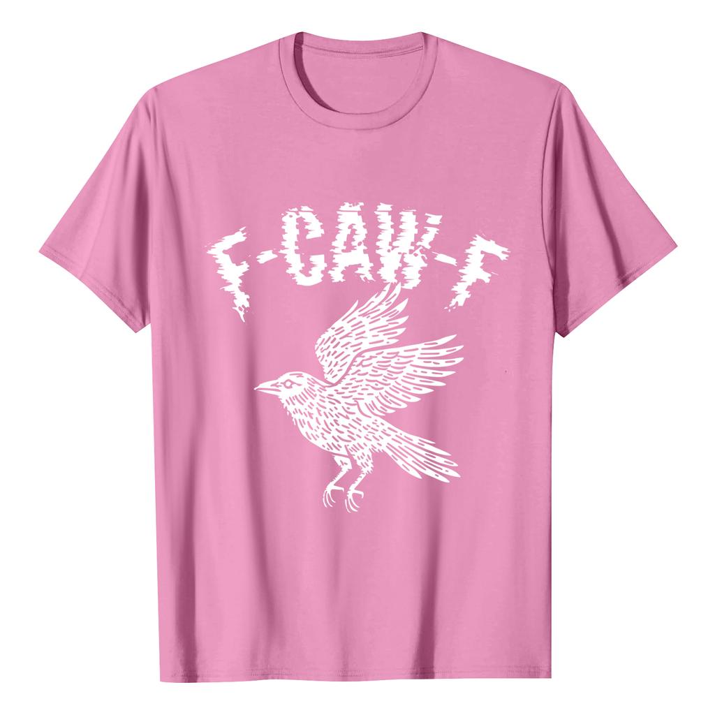 F-CAW-F Dámské ležérní tričko s krátkým rukávem a potiskem písmen