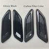 2x Carbon Fiber Style Car Air Flow Intake Hood Scoop Vent Trim Decorative Cover
