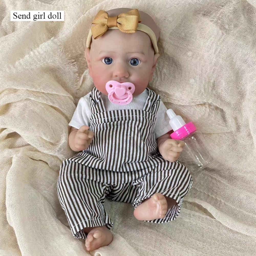 30cm Lifelike Rebirth Simulation Baby Girl Doll Saskia Full Silicone Body Alive Reborn Boy Doll Realistic Painted Skin Newborn Doll Kid's Playmate Toy