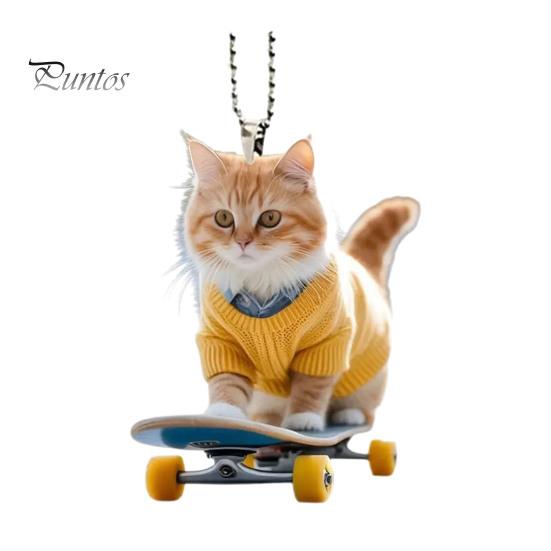 

Акриловый кулон в виде кошки, украшение, подвесной аксессуар со шнурком, легко вешать, очаровательный внешний вид, подвеска для зеркала на окно G