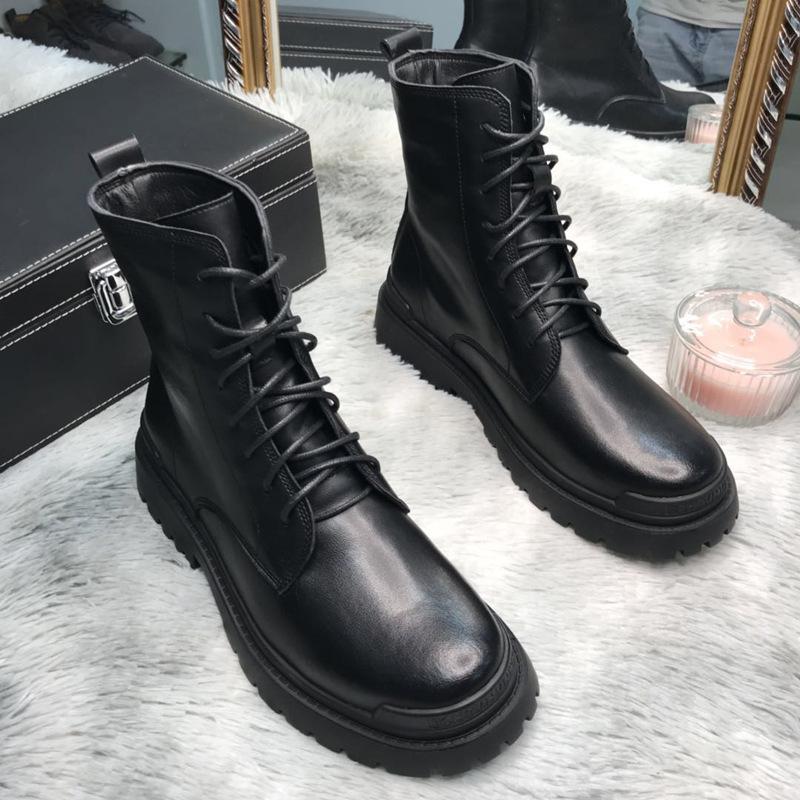 Men'S Boots Martin Boots Men'S British And Korean Version Versatile Men'S Medium Help Casual Shoes Military Boots Tide Shoes 6028-L