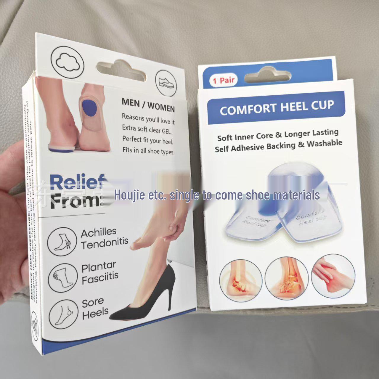 

Утолщенные силиконовые пяточные подкладки - U-образные, амортизирующие, противоскользящие, невидимые стельки для увеличения роста.