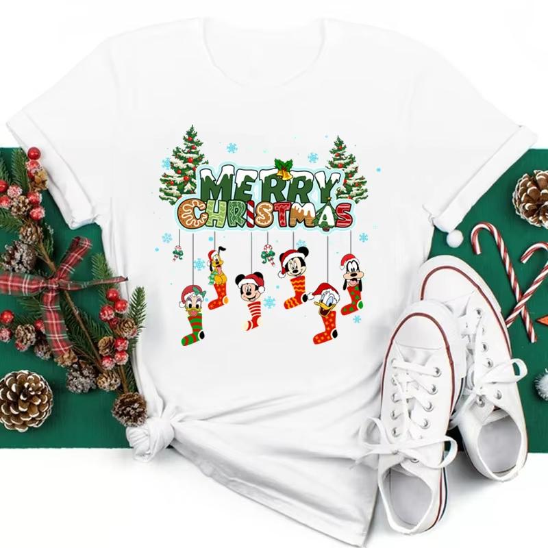 Merry Christmas   Printed TShirt Unisex Womens Cute Y2K Santa Claus TShirt Unisexs Top Harajuku Style Clothing Soft Cotton