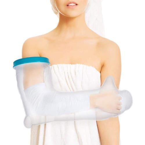 

[YuHaru] Reusable Cast Cover, Waterproof Shower Bandage Cover for Adults with Long Arms