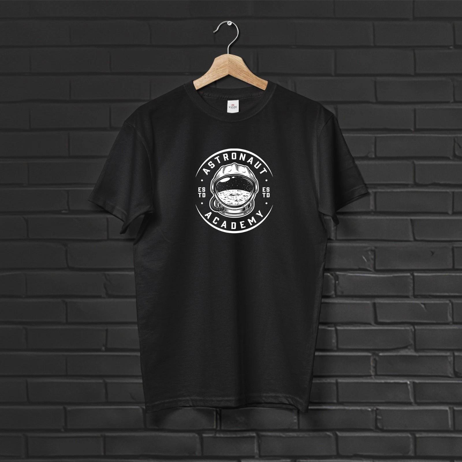 Astronaut Academy T-Shirt, NASA Style Collegiate Graphic Tee L