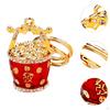Feng Shui Bucket Keychain, Decorative, Bag Accessories, Wealth, , Yuan Bao Amulet Keychain Year
