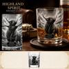 Highland Bull Glass Whiskey Tumbler Commemorative Edition 2026 Durable Crystal Clear Heavy Base Glassware for Spirits and Cocktails