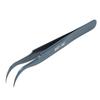 Tweezers Curved Bent Tip Stainless Steel Finishing Polish High Hardness Antimagnetic Acid Proof