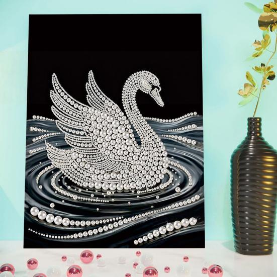 DIY Sada pro malování perličkami 3D plastová sada pro perličkové umění a řemesla Květinové a rybí vzory Perličkový umělecký projekt pro začátečníky i dospělé Domácí dekorace Slavnostní dárek