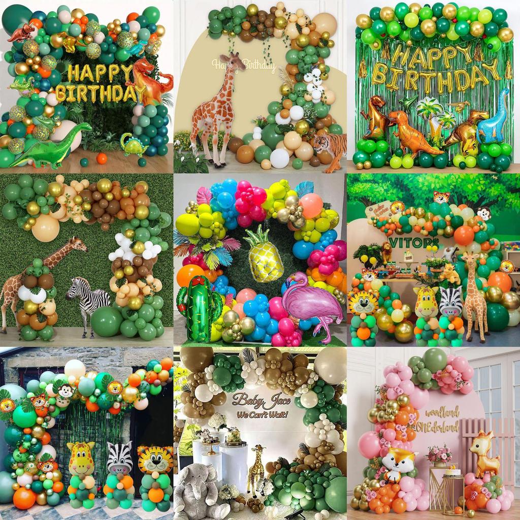 Custom Jungle Animal Balloon Set for Birthday Party Decor