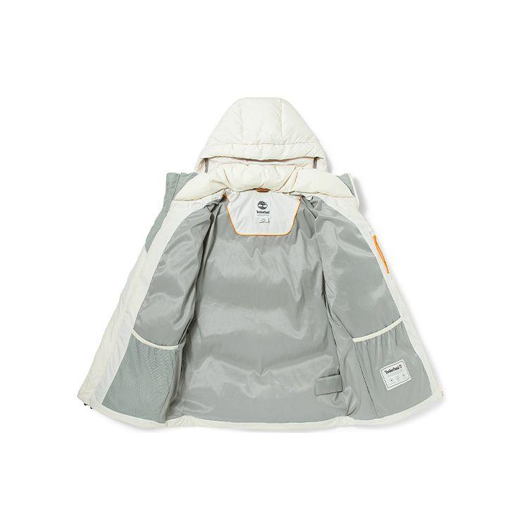 Timberland Warm Sports Hooded Down Jacket Men Jacket White-Sand A2G9G-BH7