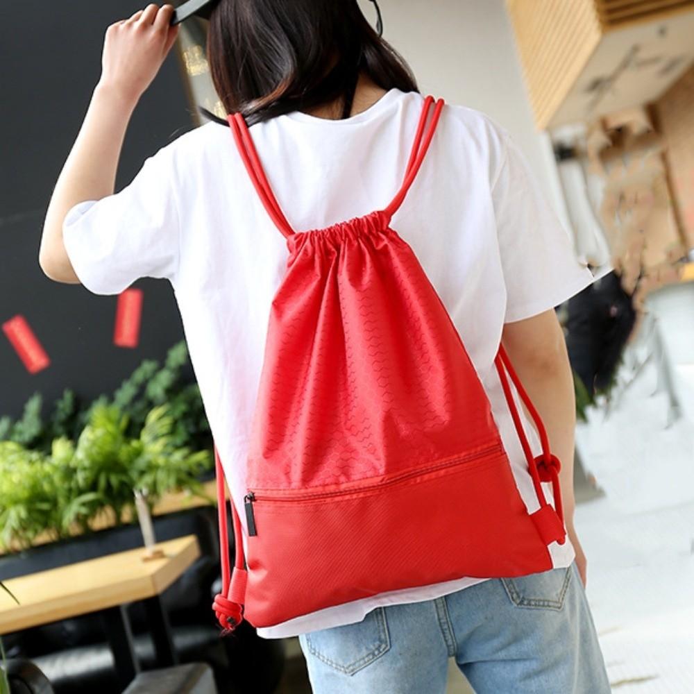 Waterproof Drawstring Backpack Large Capacity Drawstring Pocket Fitness Drawstring Bag  Gym