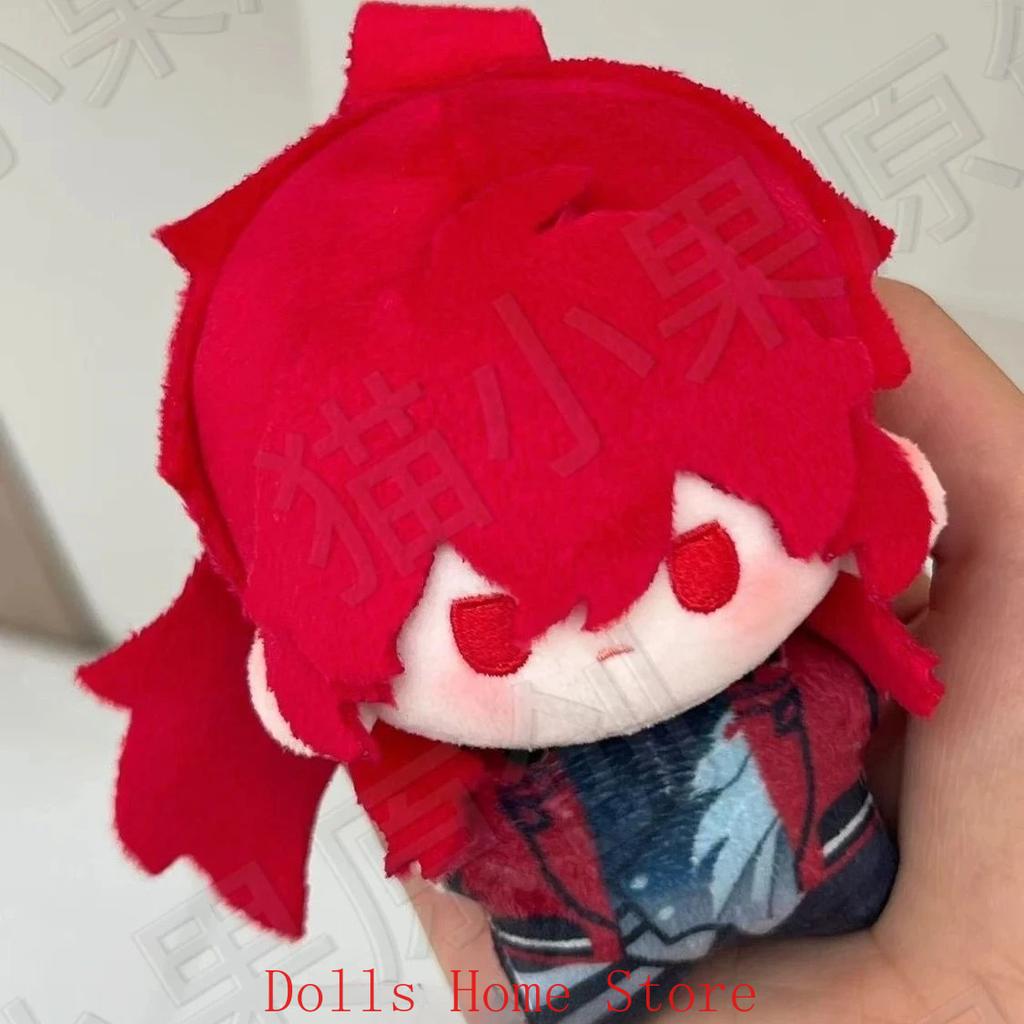 Game Genshin Impact Diluc Ragnvindr Cartoon Printed Plush Cotton Starfish Body Cosplay Pendant Cosplay Keychain Gift 10cm