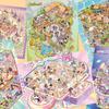 PET Mini Scene Stickers Variety Show 3D Decorative Stickers New Stacking Sticker  for Journals