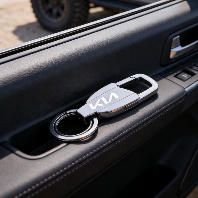 RYQW7 Accessories Motorcycle Keyring Metal Keychain For Kia Rio Soul Cerato Soent Sportage Picanto K5