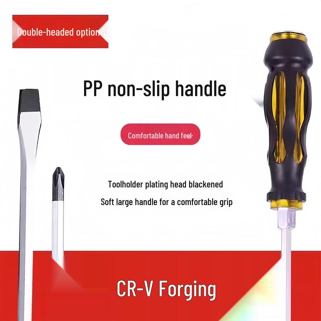 Super Hard Multifunctional Phillips & Slotted Screwdriver Set with Hammer Capability