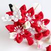 Shichigosan Hair Ornament for Years Old 753 Tsumami Craft A B D F K Set One [Kyoetsu] 3-7 2-Piece (A-08, Size)
