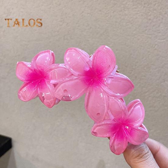 Flower Shape Hair Claw Strong Grip Anti-slip Hair Clip Shower Back Head Hair Clip Vacation Hair Accessories