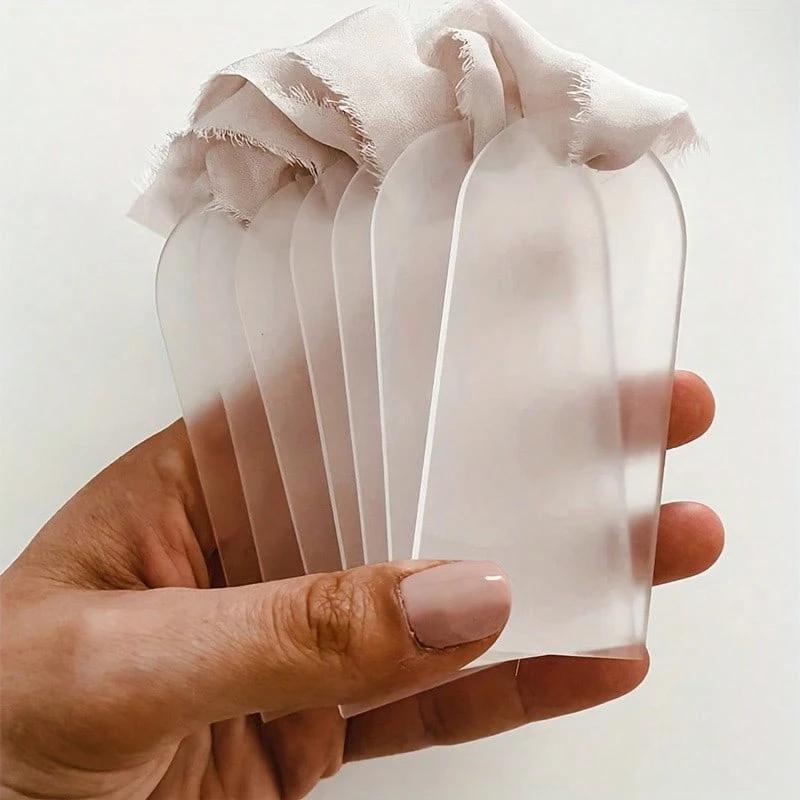 

20 шт. Акриловые пустые таблички с именами для карточек рассадки на свадьбу, подвесные карточки для рассадки своими руками, свадебный декор