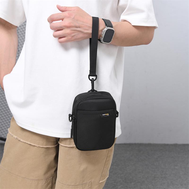 Men's Camouflage Print Mobile Phone Bag Shoulder Bag Small Square Bag