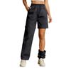 Women's Loose Straight-Leg Pants with Drawstring, Detachable Cargo Pants