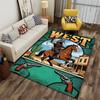 Wild West Wolf Rider Carpet suitable as a non-slip mat for the living room or bedroom sofa