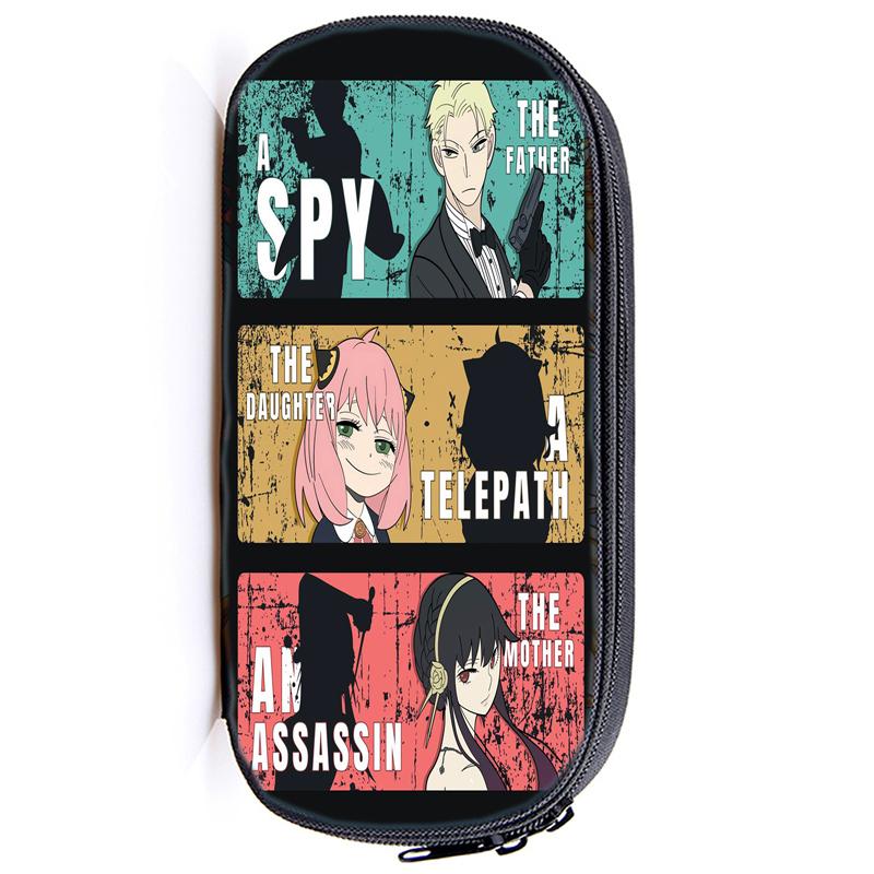 Spy X Family Pencil Case Anya Forger Multifunction Pencil Pouch School Supplies Pen Case Stationery Pencilcase