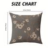 White Blossom square Jacquard Pillow Cover for Sofa Office Waist Cushion Cover Home Decorative Pillowcase