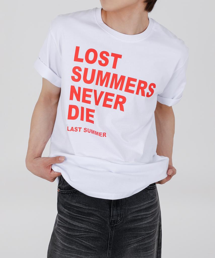 Opeumeideu Lost Summer Printed Oversized Short Sleeve Tee
