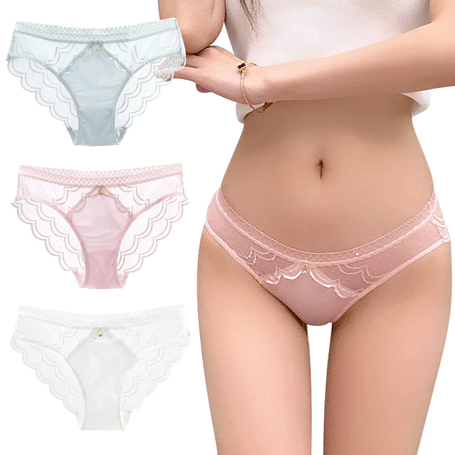 

Кружевные шорты для низкой посадки, сексуальное нижнее белье для [Josigge] женщин, нижнее белье, талия, соблазн, дышащие, женские, [набор 3/5]