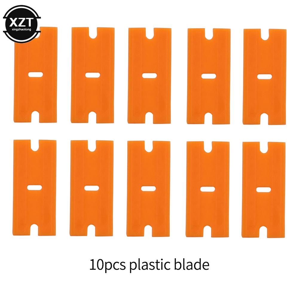 Car Window Glass Sticker Clean Razor Scraper Ceramic Razor Blade Tint Vinyl Wrap Glue Squeegee Remover Cleaner