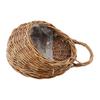 Wandmontierter Pflanzen Blumen Weidenkorb Hängender Halter Outdoor Blumentopf