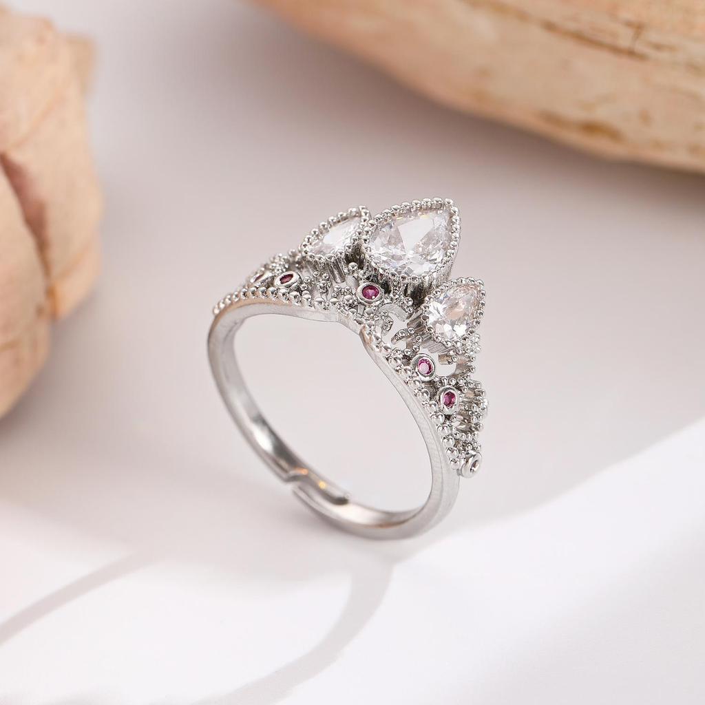 High-End Cross-Border Fashion Bow Ring for Women - European & American Style Open Index Finger Accessory