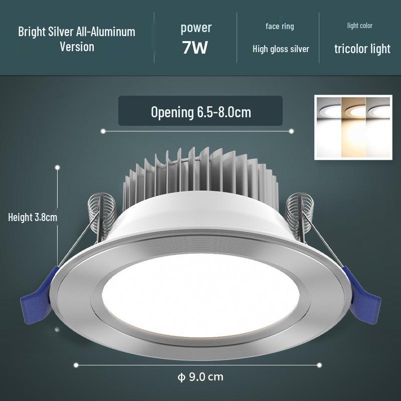 Recessed Ceiling Downlight – Copper Spotlight for Living Room and Commercial Spaces