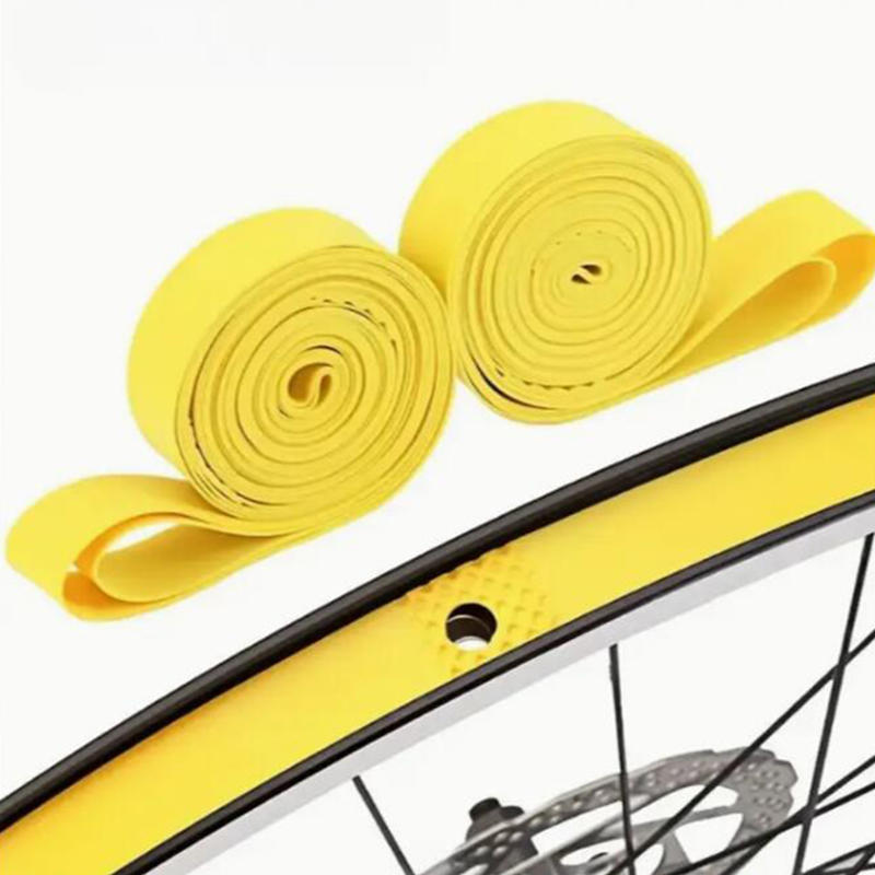 2PCS Bike Rim Tape PVC Tire Liner Strips For MTB Road Bicycle 26 27.5 29 700c Wheel Protection Yellow Premium Cover Folding Tire Liner Cover Portable