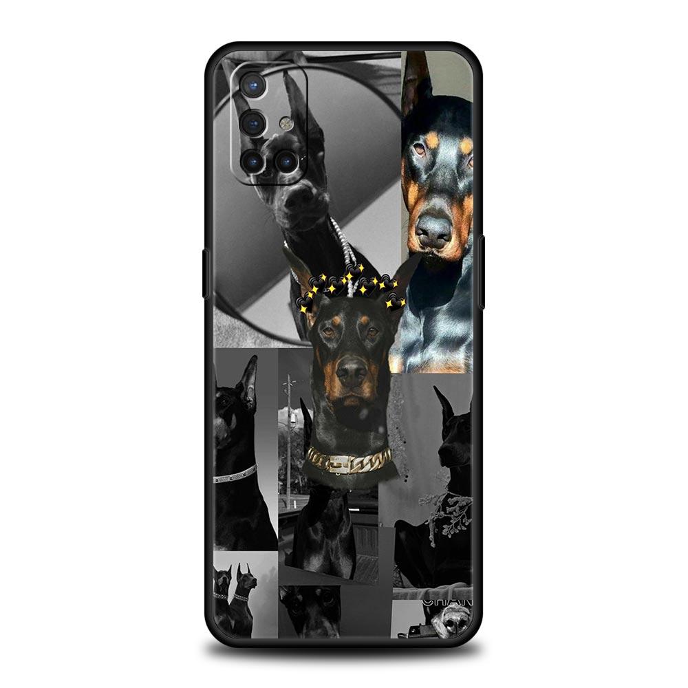 Doberman Dog Phone Case For Oneplus 13R 13 12R 11 10T 10R Nord N100 N200 N10 10 9 9R 9RT CE 3 2 Z Pro 5G Soft TPU Cover Fundas