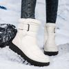 TUINANLE Dámské zimní teplé bavlněné boty s měkkou podrážkou do exteriéru protiskluzové dámské kotníkové boty pánské
