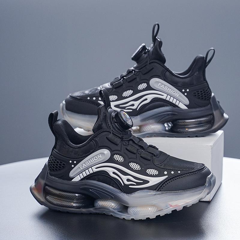 2025 Fashion Sports Shoes Boys Shoes Spring and Autumn New Leather Surface Warm Primary School Running Shoes Children's Basketball Shoes