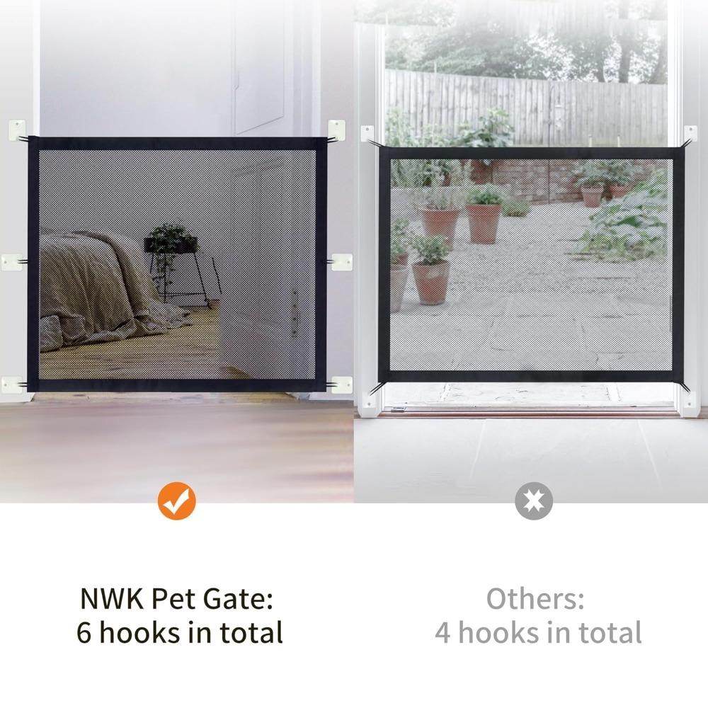 Dog Fence Netting Dog Safety Fence Doorway Barrier Pet Network Folding Breathable Mesh Play Doorway Pet Products Protect