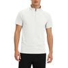 Men's Half Zip Turtleneck Top  Men's Sports Casual Short Sleeved Top