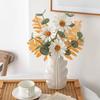 Modern Decorative White Flower Bottle Delicate Anti-fall Minimalist Plastic Vase Handicraft Flowers Container Ornament Office