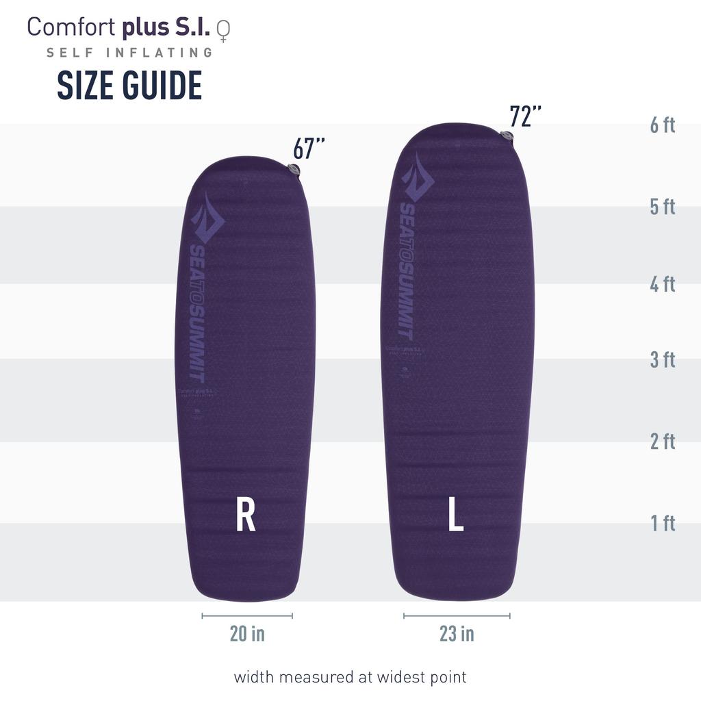 Sea to Summit Comfort Plus Mat Purple ST81074001 Women's S.I. (Regular)