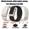 For Whoop 5.0/MG Straps Nylon Strap+FRAME Fitness Tracker Nylon Wristband Replacement Breathable Bracelet for Whoop 5.0/MG Band