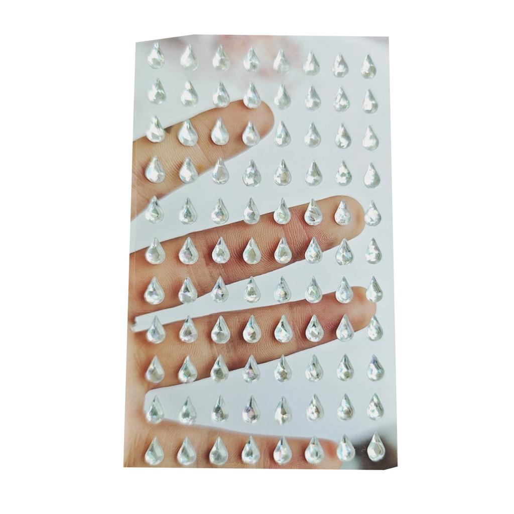 Face Gems Stickers for Photoshoots Easy To Apply and Remove Crystals Decals Self Adhesive Face Rhinestones Pearls