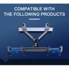 SEAMETAL Upgraded Car Headrest Phone Holder Telescopic Anti Shake Auto Table Holder Smartphone Mount for 4-12.9 Inch iPad iPhone